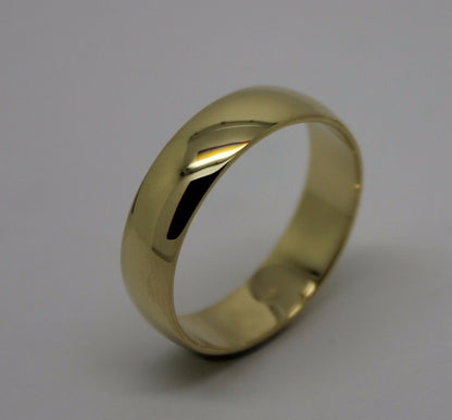 Kaedesigns Heavy 18ct 18k 750 Gold Solid Yellow, Rose or White Gold 6mm Wedding Band Ring Size U