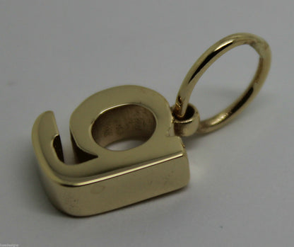 Kaedesigns, Genuine 9ct 9kt Genuine Solid Yellow, Rose or White Gold Initial Pendant G