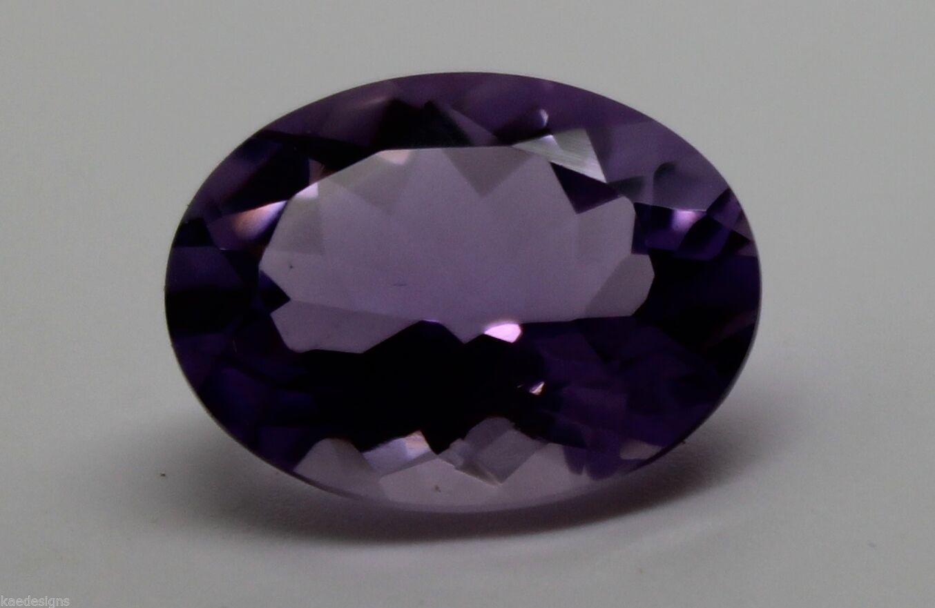 Genuine 16mm x12mm Amethyst Oval (1 pc) Loose Gemstone 8.18ct