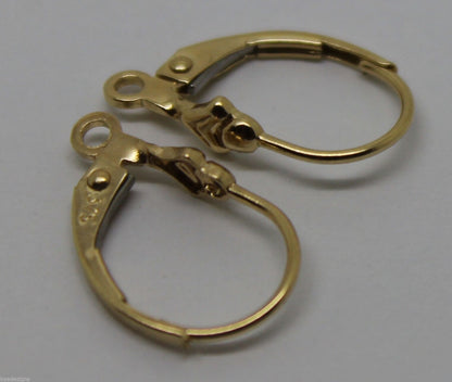 Kaedesigns New Genuine 9ct 9k Yellow, Rose or White Gold 15mm Fancy Continental Hooks