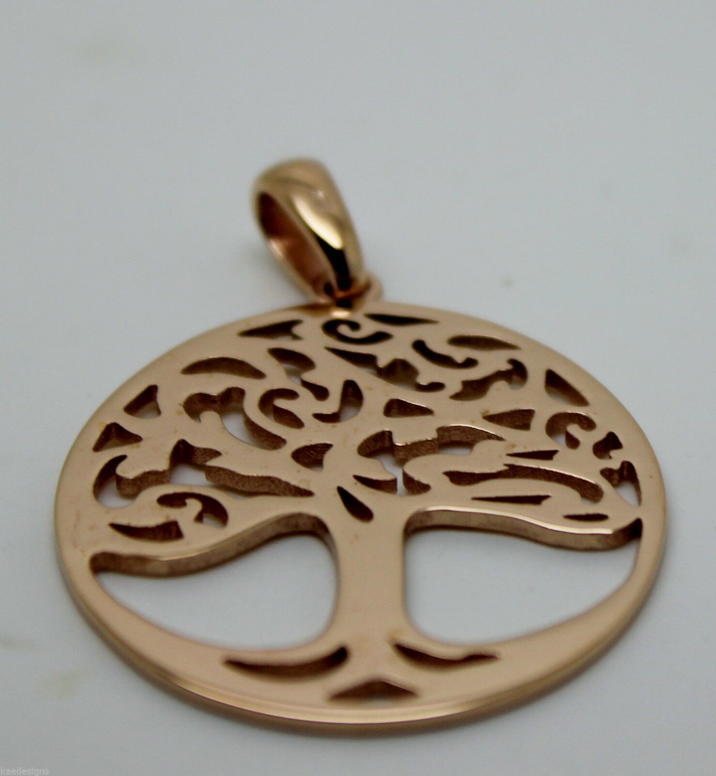Genuine Heavy Solid 9ct Yellow Or Rose Or White Gold Tree Of Life Med/Large Pendant