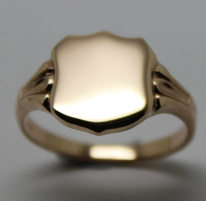 Kaedesigns Genuine 9ct 9k 375 Solid Gold Large Signet Ring In Your Size 4553