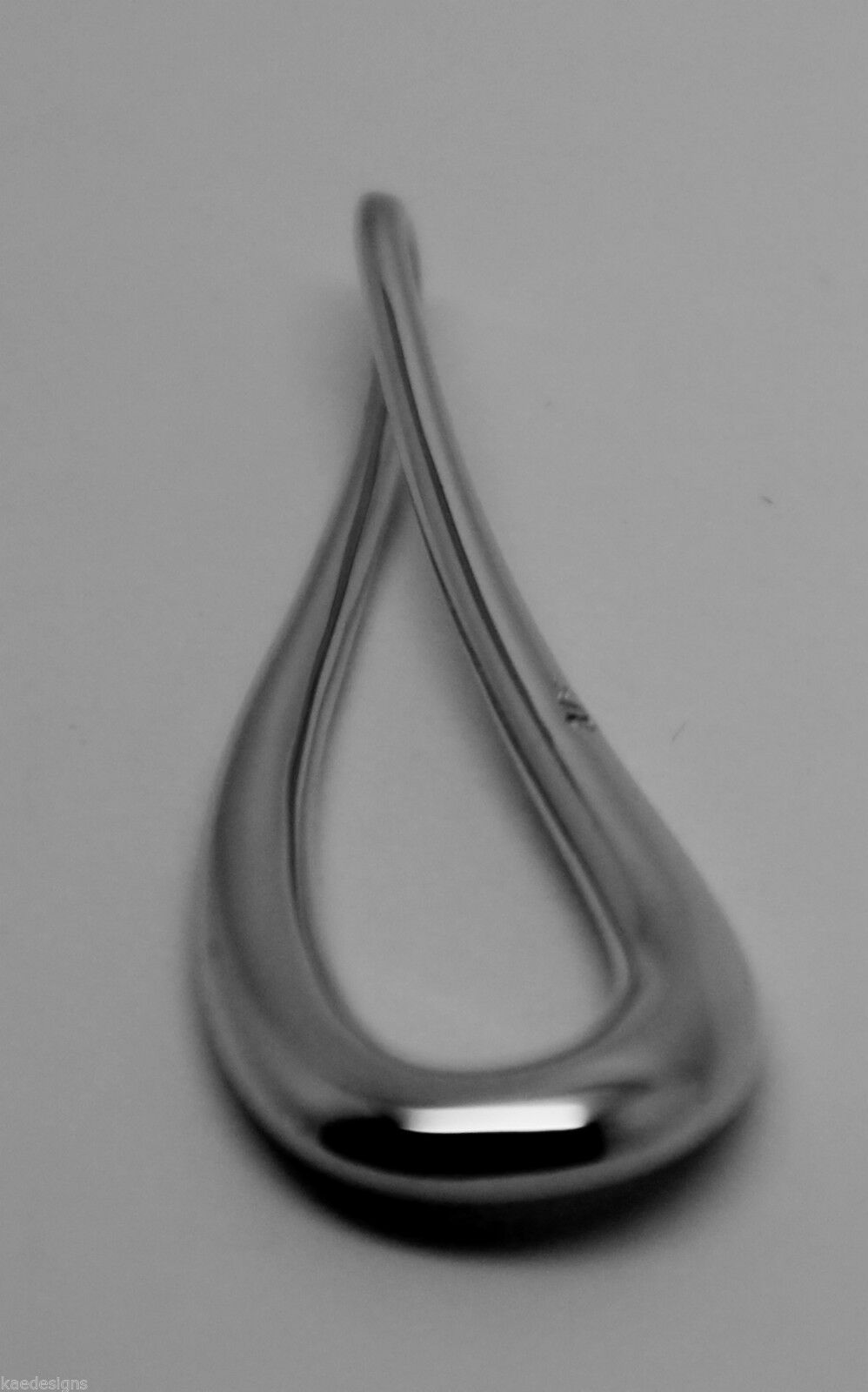Kaedesigns Genuine 9ct 9K 375 Yellow or Rose or White Gold Large Tear Drop Pendant