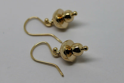 Kaedesigns New Genuine 9ct Yellow, Rose or White Gold Fancy Hook Earrings