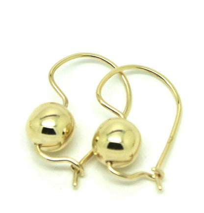 Kaedesigns Genuine 9ct 9k 375 Yellow, Rose or White Gold 8mm Plain Ball Drop Earrings