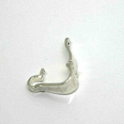 Sterling Silver 925 Pendant Clip Enhancer Bail Clasp Large 14x5mm