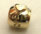 9ct Yellow or Rose or White Gold or Silver Custom Made Bead With Your Name