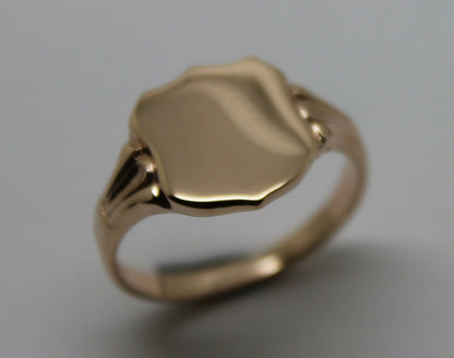 Kaedesigns Genuine 9ct 9k 375 Solid Gold Large Signet Ring In Your Size 4553