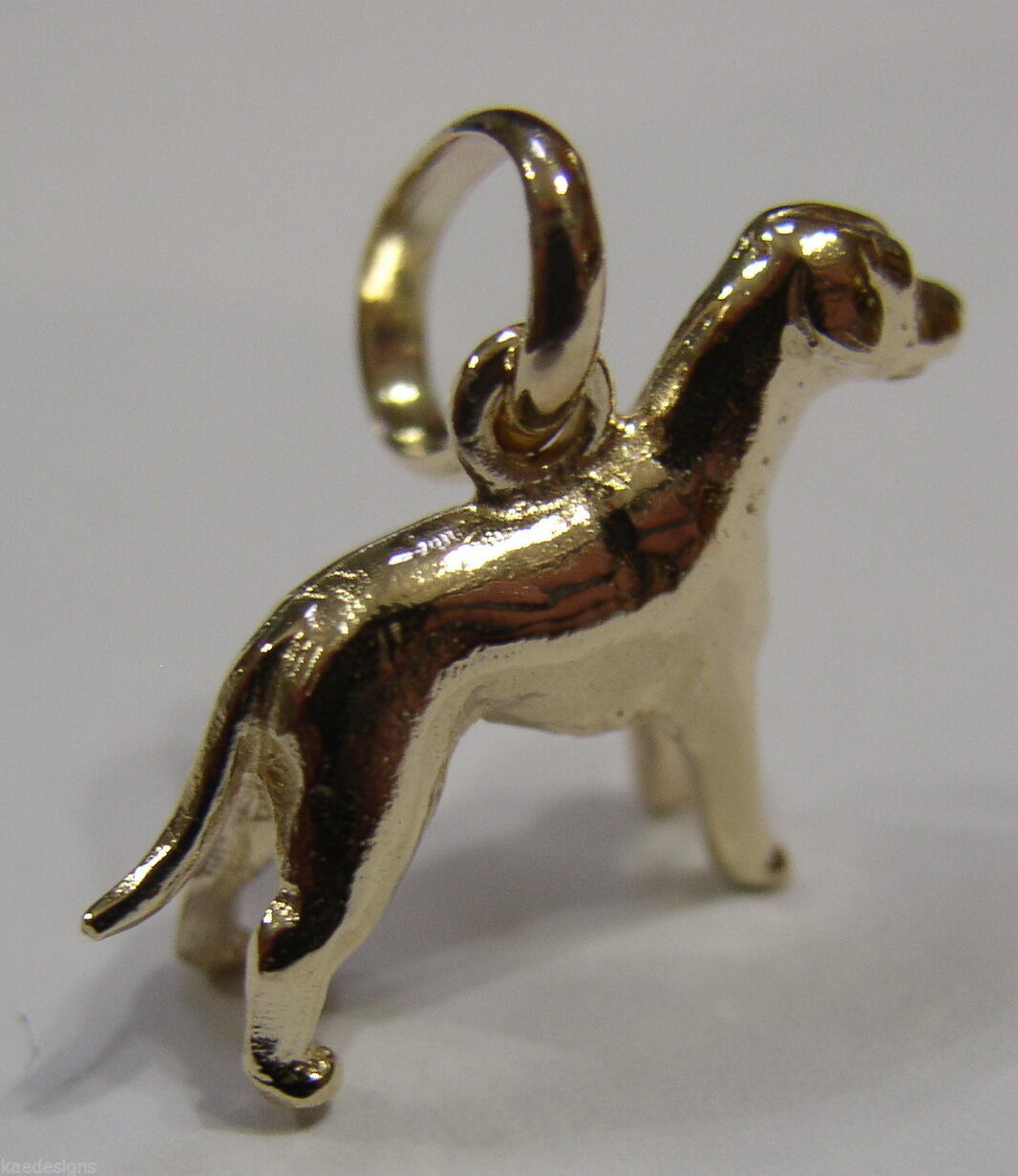 Kaedesigns, New 3D 9ct 375 Yellow, Rose Or White Gold Dog Charm / Pendant