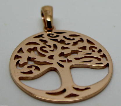 Genuine Heavy Solid 9ct Yellow Or Rose Or White Gold Tree Of Life Med/Large Pendant
