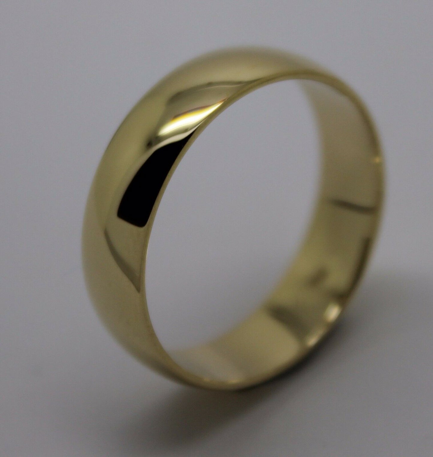 Kaedesigns Heavy 18ct 18k 750 Gold Solid Yellow, Rose or White Gold 6mm Wedding Band Ring Size U