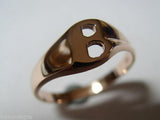 Kaedesigns, Genuine, 9ct 9k Solid Yellow Or Rose Or White Gold 375 Large Initial Ring B