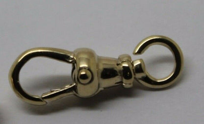 Genuine 9ct or 18ct Yellow or Rose Gold Albert Swivel Clasp 15mm Size
