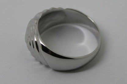 Genuine 9ct 9k 375 Yellow or Rose or White Gold or Sterling Silver Swirl Dress Ring