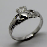 Size M Genuine Sterling Silver Irish Claddagh Ring