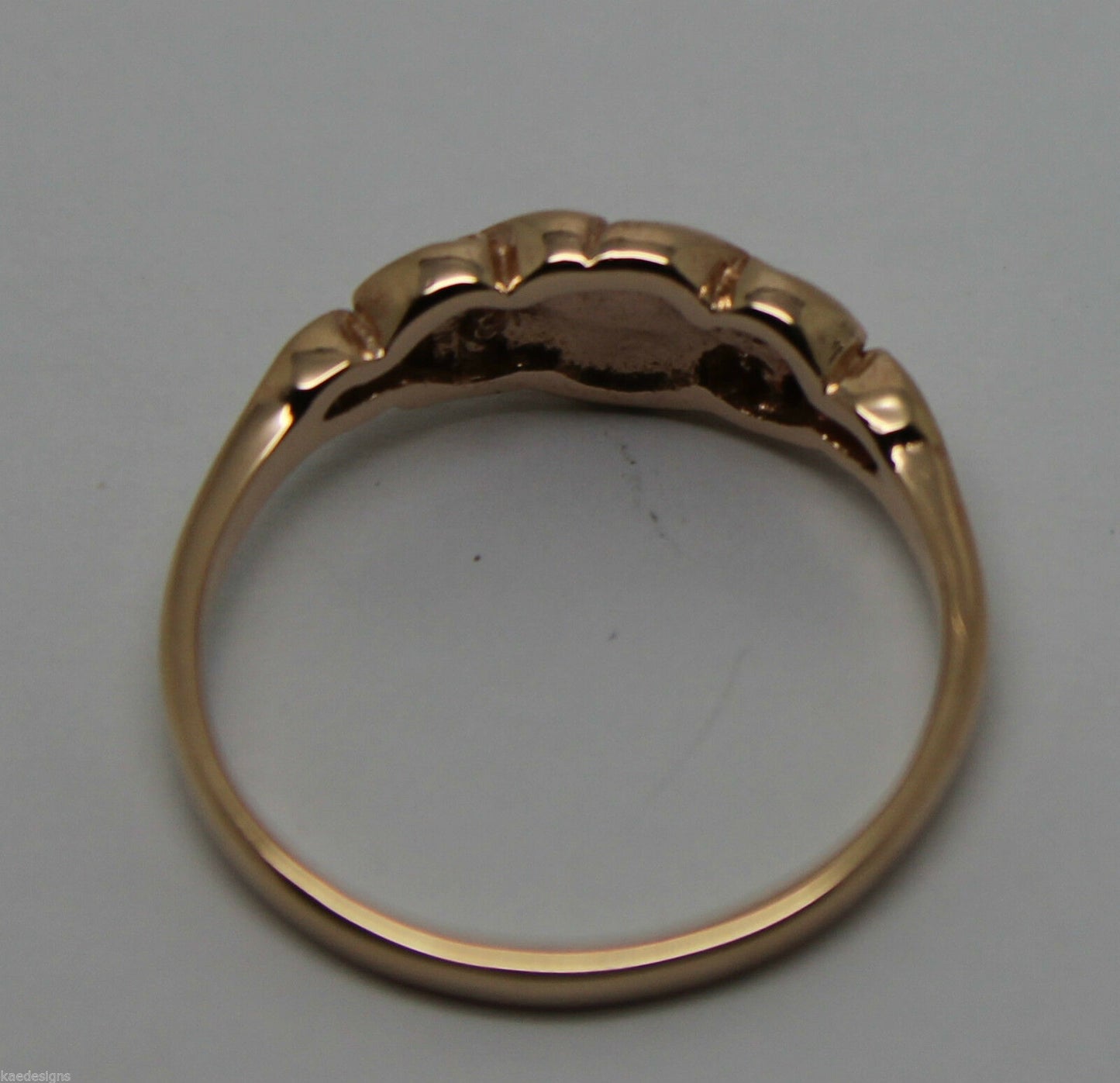Genuine Solid 9ct White Or Rose Or Yellow Gold Flower Ring Choose Size F To K