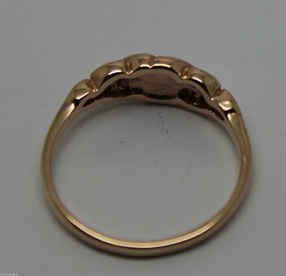 Genuine Solid 9ct White Or Rose Or Yellow Gold Flower Ring Choose Size F To K