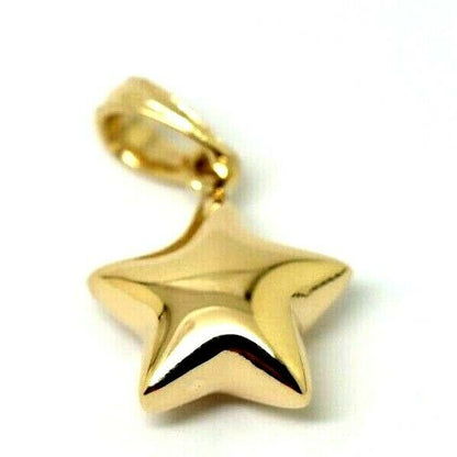 Genuine 9ct 9kt 375 Genuine Yellow, Rose or White Gold Bubble Star Pendant