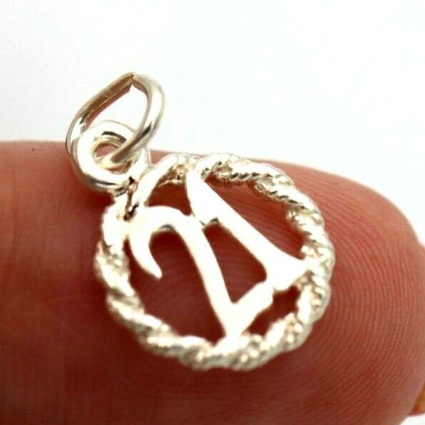Kaedesigns New Genuine Sterling Silver 925 21st Pendant or Charm