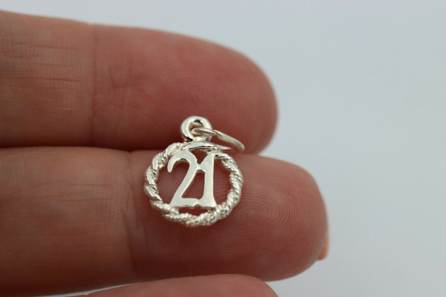 Kaedesigns New Genuine Sterling Silver 925 21st Pendant or Charm