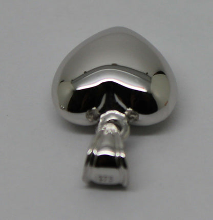 Kaedesigns, 9ct Small To Medium Bubble Rose Or Yellow Or White Gold Heart Pendant