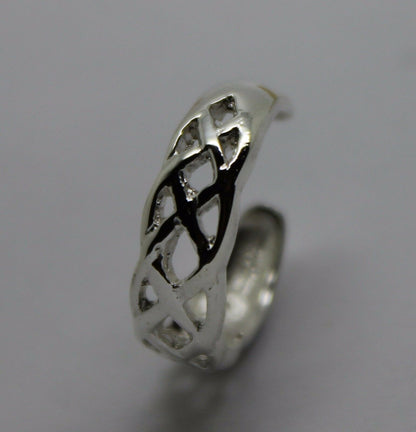 Kaedesigns New Genuine New Sterling Silver 925 Celtic Weave Toe Ring