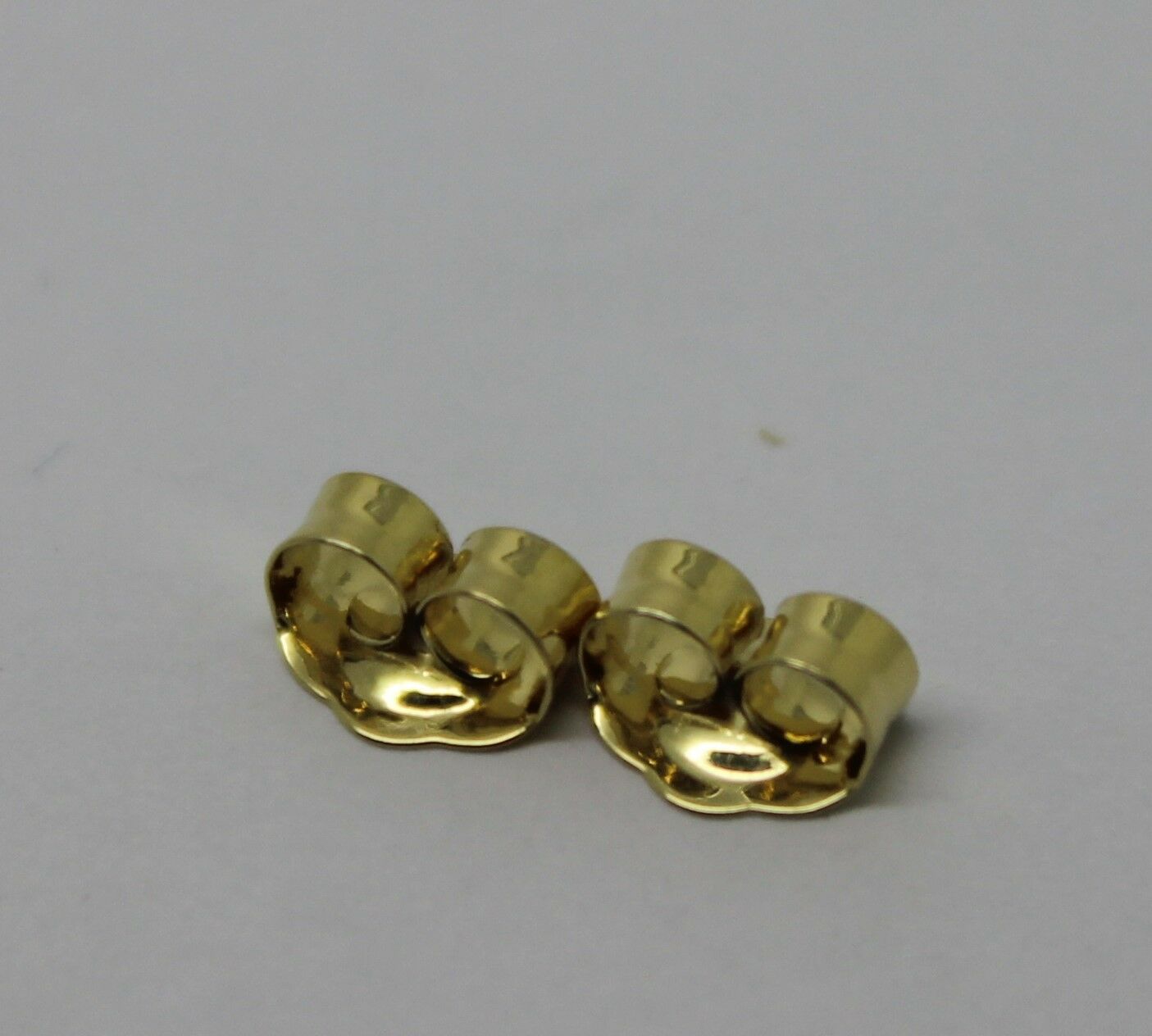Kaedesigns SGP Yellow Gold Plated Sterling Silver 925 Earrings Butterfly Backs 4.8mm