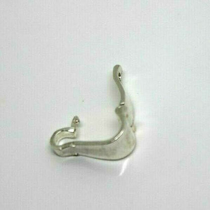 Sterling Silver 925 Pendant Clip Enhancer Bail Clasp Large 14x5mm
