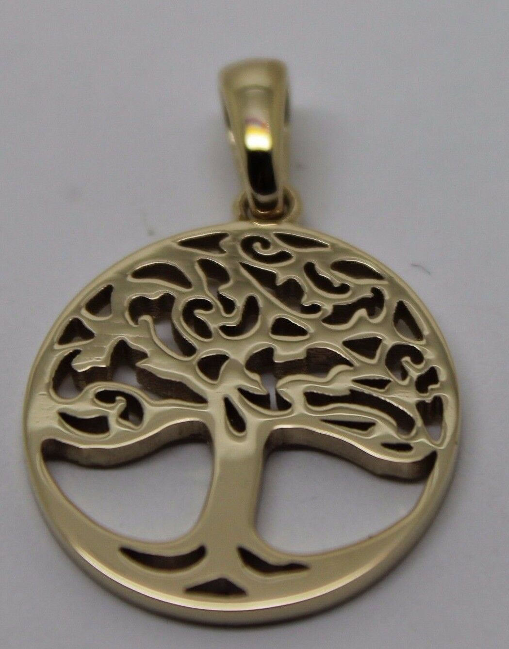 Kaedesigns Genuine 9ct Yellow, Rose or White Gold Oval Filigree Tree Of Life Pendant