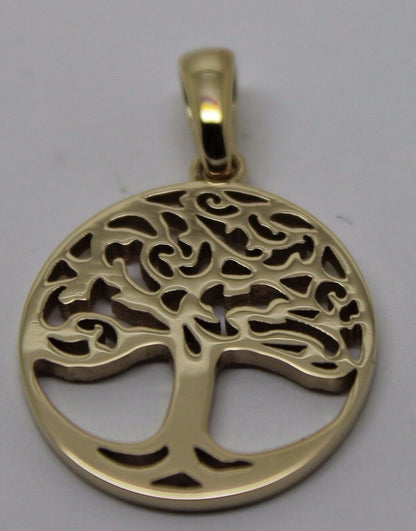 Kaedesigns Genuine 9ct Yellow, Rose or White Gold Oval Filigree Tree Of Life Pendant