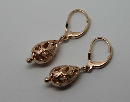 Genuine 9ct 9k 375 Yellow, Rose or White Gold Teardrop Earrings Continental Clip Hooks
