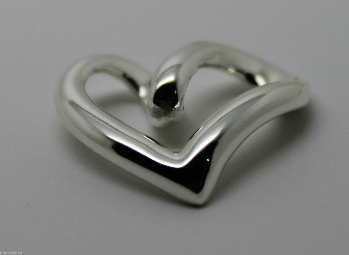 Kaedesigns Genuine New Full Solid Genuine Sterling Silver 925 Heart Pendant
