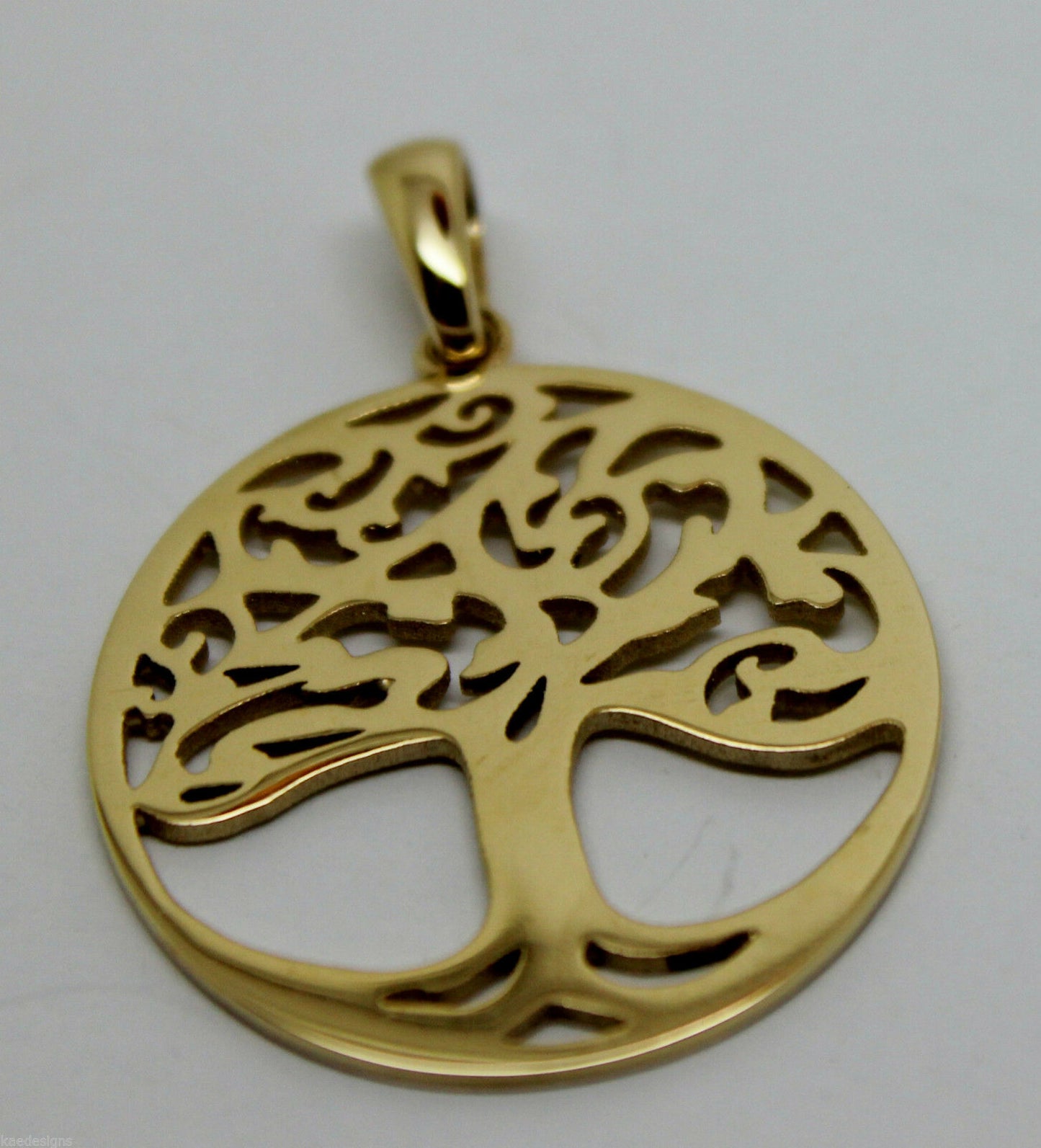 Genuine Heavy Solid 9ct Yellow Or Rose Or White Gold Tree Of Life Med/Large Pendant