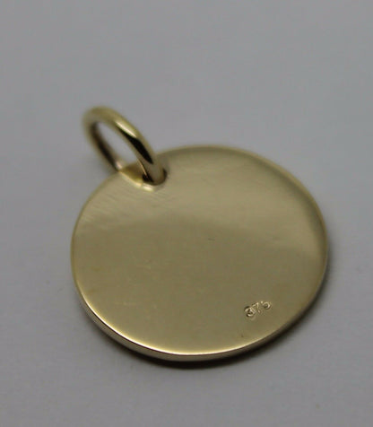 Kaedesigns, Genuine 375 9ct Yellow Or Rose Or White Gold 375 Initial Pendant - All letter available