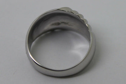 Genuine 9ct 9k 375 Yellow or Rose or White Gold or Sterling Silver Swirl Dress Ring