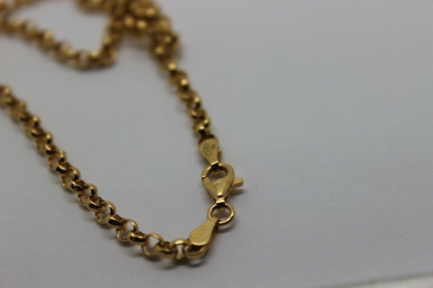 Genuine 9ct Yellow Gold Belcher Chain Necklace 55cm 11 grams