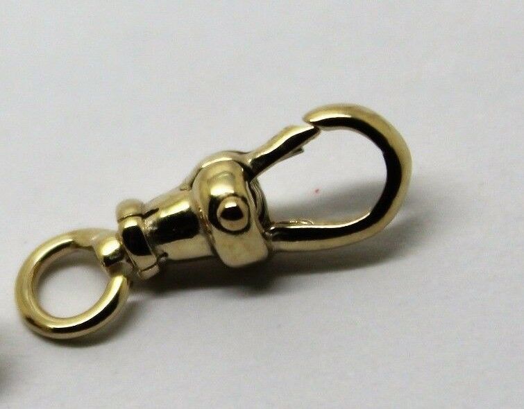 Genuine 9ct or 18ct Yellow or Rose Gold Albert Swivel Clasp 15mm Size