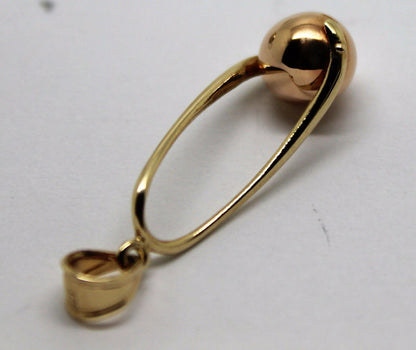 Kaedesigns Genuine 9ct 9k 375 Yellow & Rose Gold 8mm Ball Pendant