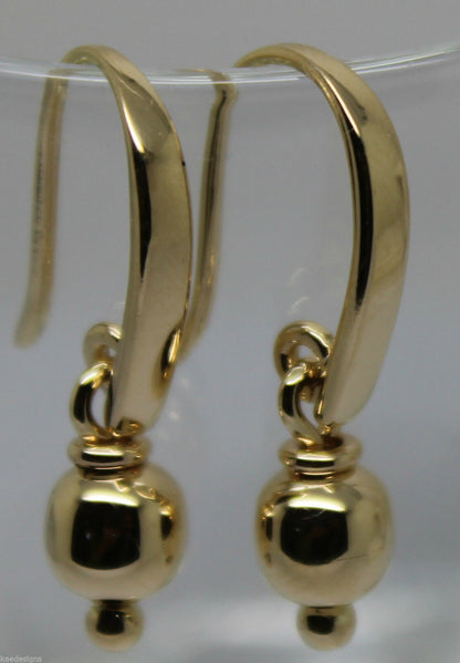 Kaedesigns, Genuine 9ct 9k 375 Yellow Or Rose Or White Gold 6mm Ball Drop Earrings