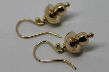 Kaedesigns New Genuine 9ct Yellow, Rose or White Gold Fancy Hook Earrings