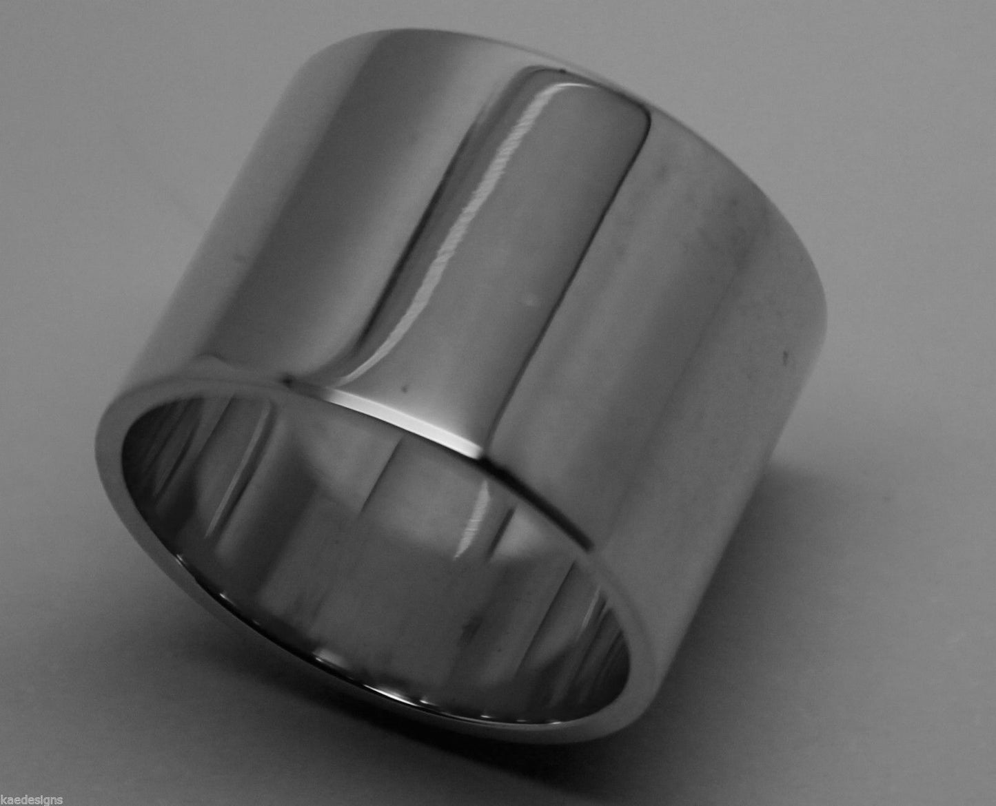 Size Q Genuine New 9ct 9k Yellow, Rose or White Gold / 375, Full Solid 16mm Extra Wide Band Cigar Ring