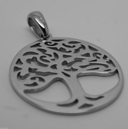 Genuine Heavy Solid 9ct Yellow Or Rose Or White Gold Tree Of Life Med/Large Pendant