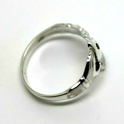 Kaedesigns Sterling Silver 925 Ruby (Birthstone July) Claddagh Ring