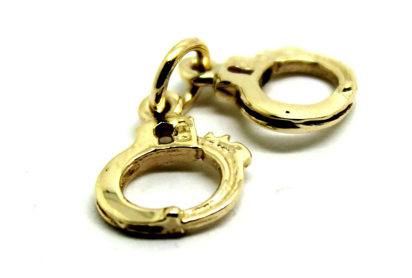 Kaedesigns, 9ct 9k Yellow or Rose or White Gold 375 Handcuffs Charm Or Pendant