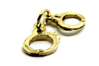 Kaedesigns, 9ct 9k Yellow or Rose or White Gold 375 Handcuffs Charm Or Pendant