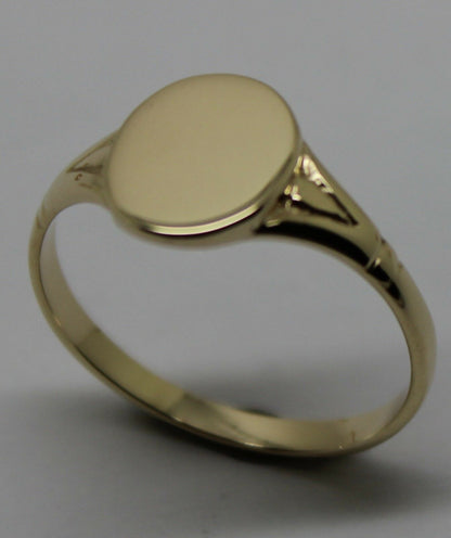 Kaedesigns Genuine Solid 9ct Yellow, Rose or White Gold Oval Signet Ring