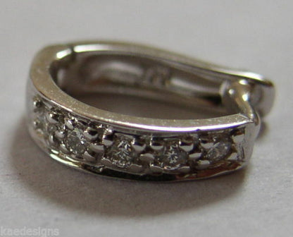 Genuine 18ct White Or Yellow Gold 750 Diamond 10mm Enhancer Bail Clasp
