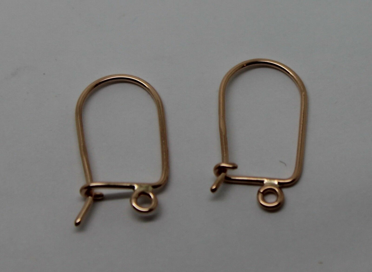 Genuine New 9ct 9kt Yellow, Rose or White Gold 20mm X 11mm Hooks