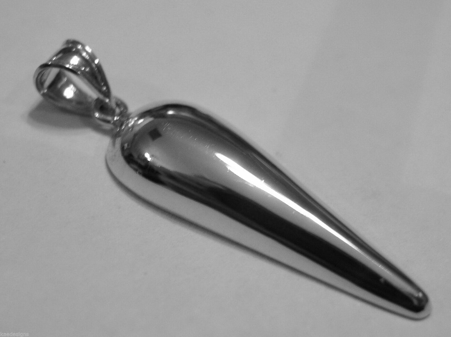 Kaedesigns, Genuine New 9ct 9K Yellow, Rose or White Gold Large Half Teardrop Tear Drop Pendant