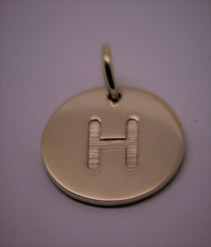 Kaedesigns, Genuine 375 9ct Yellow Or Rose Or White Gold 375 Initial Pendant - All letter available